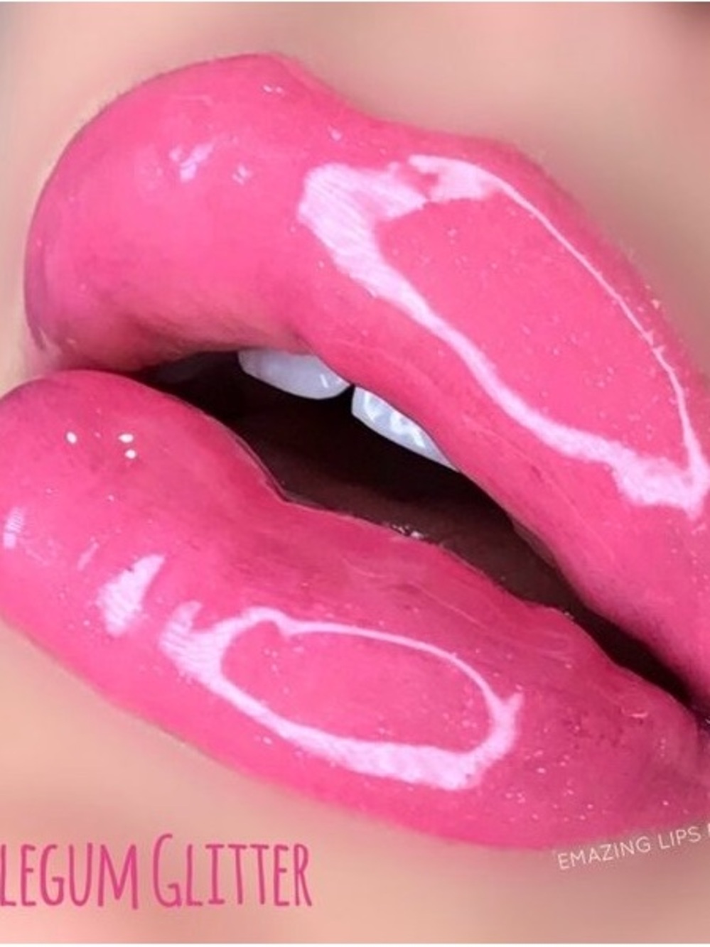 SeneGence Lip Gloss - Bright Bubblegum Pink with Glitter